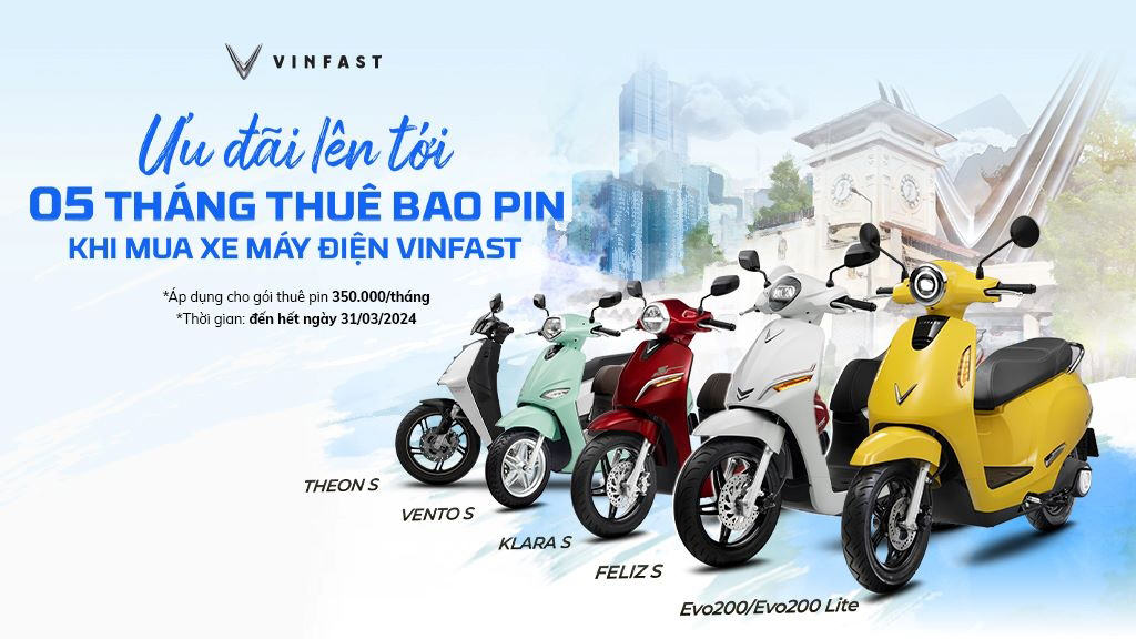 VinFast ưu đãi lớn cho khách hàng mua xe máy điện