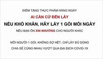 Cập nhật một số điểm phát đồ ăn cho người khó khắn trong đợt cách ly dịch tại Hà Nội.