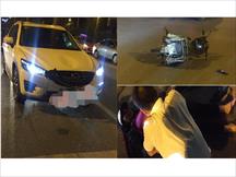 Tài xế ô tô nghi say rượu, đâm trọng thương người phụ nữ đi xe máy chờ đèn đỏ