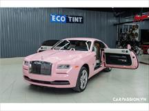 Ngắm nhìn Rolls-Royce Wraith “lột xác” với lớp decal hồng nữ tính tại Sài Gòn