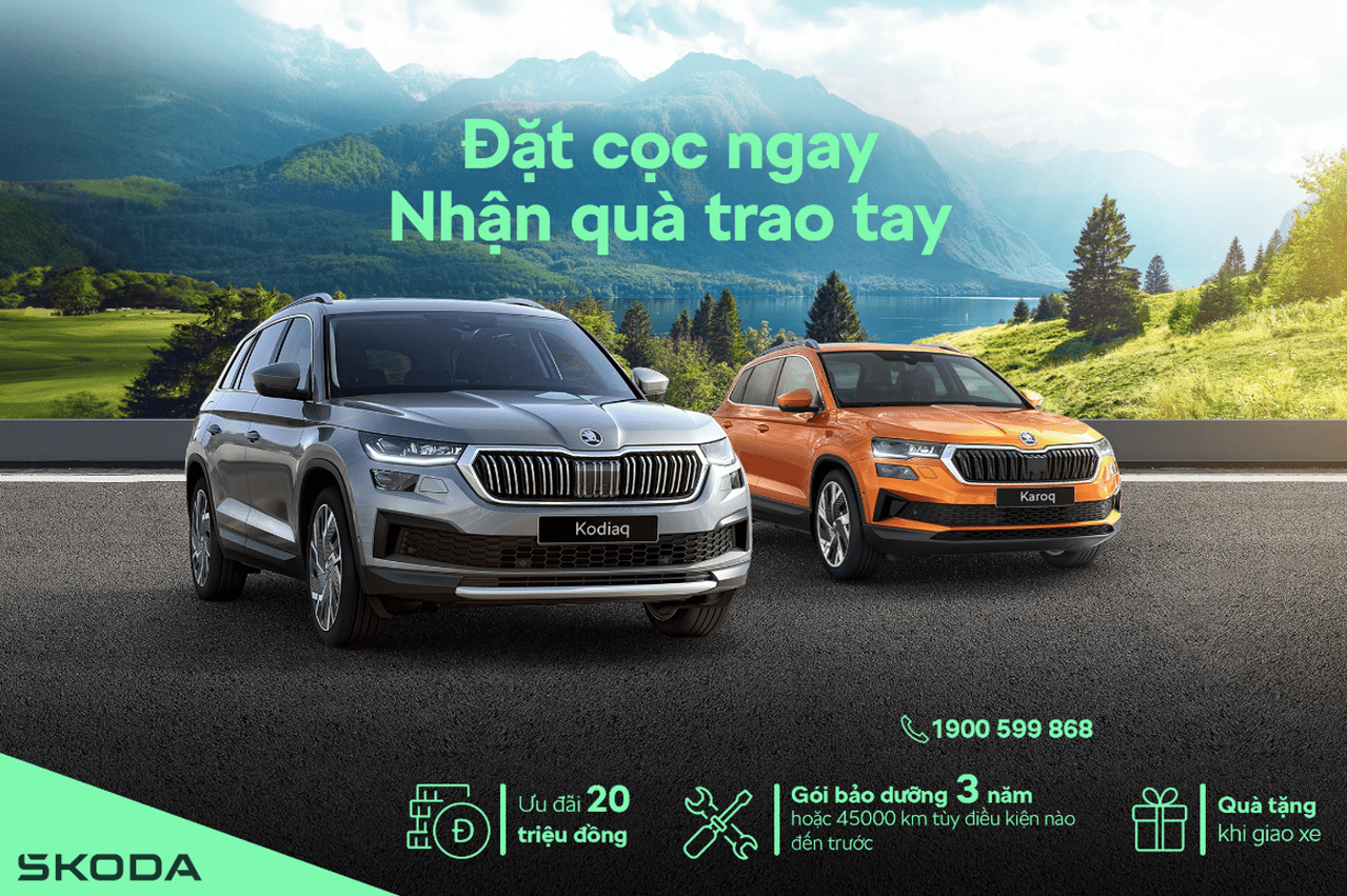 Skoda việt nam bắt đầu nhận cọc một số dòng xe