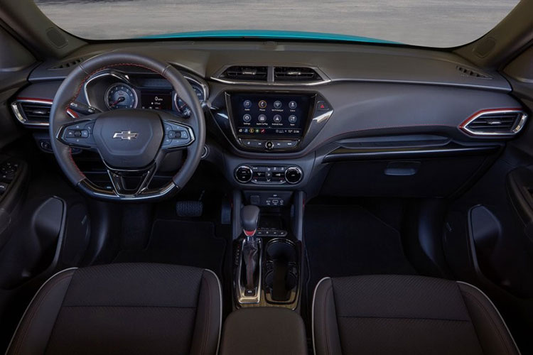 Chevrolet Trailblazer bản cao cấp sẽ có màn hình thông tin giải trí dạng cảm ứng.