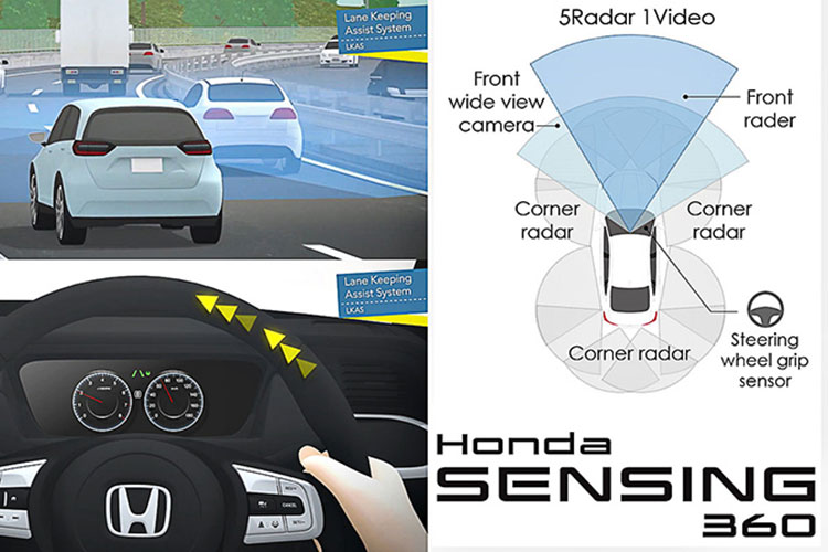 Honda Sensing 360 - hệ thống an toàn mới, loại bỏ hiệu quả các điểm mù.