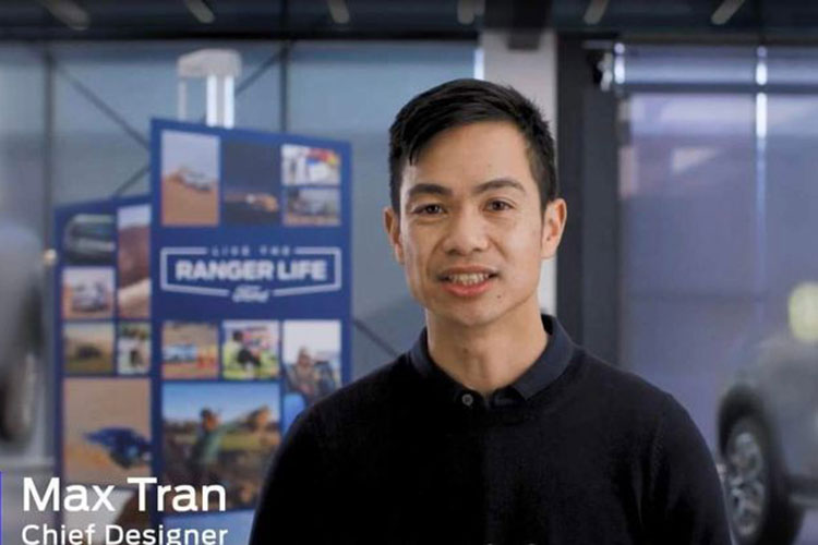 Thiết kế trưởng chính cho Ranger 2022 là một người gốc Việt: anh Max Tran.