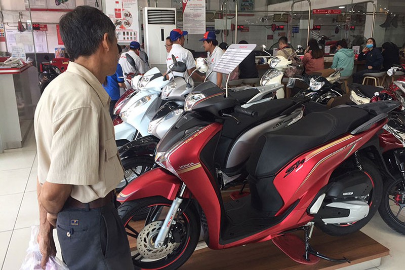 Thị trường xe máy Việt Nam tiếp tục sụt giảm năm thứ 3 liên tiếp.