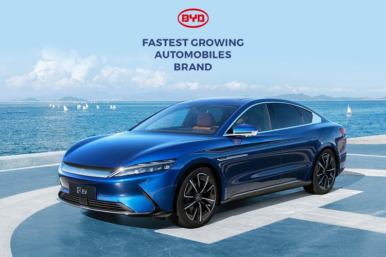 BYD trở thành thương hiệu xe tăng trưởng nhanh nhất năm 2021.