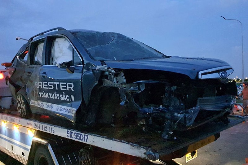Chiếc Subaru Forester tai nạn nát đầu hồi tháng 8/2022