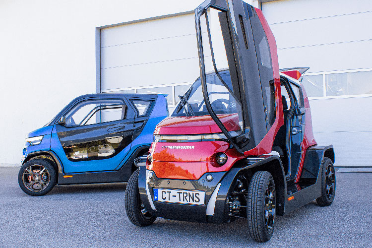 Một nguyên mẫu xe điện cỡ nhỏ được Roding Mobility phát triển.