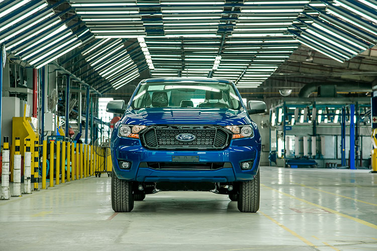 Giá xe Ford Ranger 2021 lắp ráp tại Việt Nam không thay đổi so với phiên bản nhập khẩu Thái Lan.