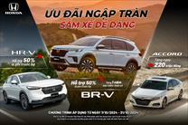 Honda Việt Nam khuyến mại khách hàng mua ô tô lên đến 220 triệu đồng và nhiều quà tặng khác.