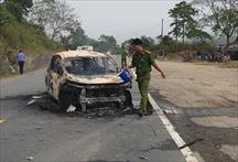Mitsubishi Xpander phát nổ khiến 2 người chết cháy ở Quảng Nam