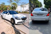 Mercedes-Benz S-Class độ Maybach dán biển số, né phạt nguội ở Hà Nội